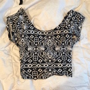 LA Hearts crop top